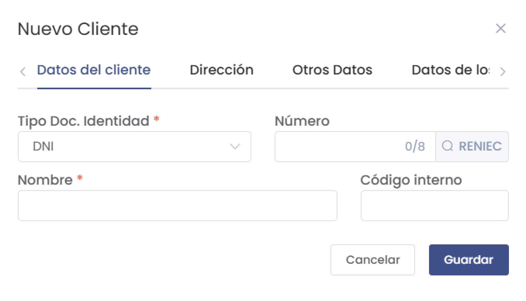 Datos del Cliente