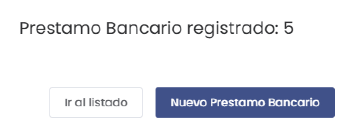 Préstamo Bancario Registrado