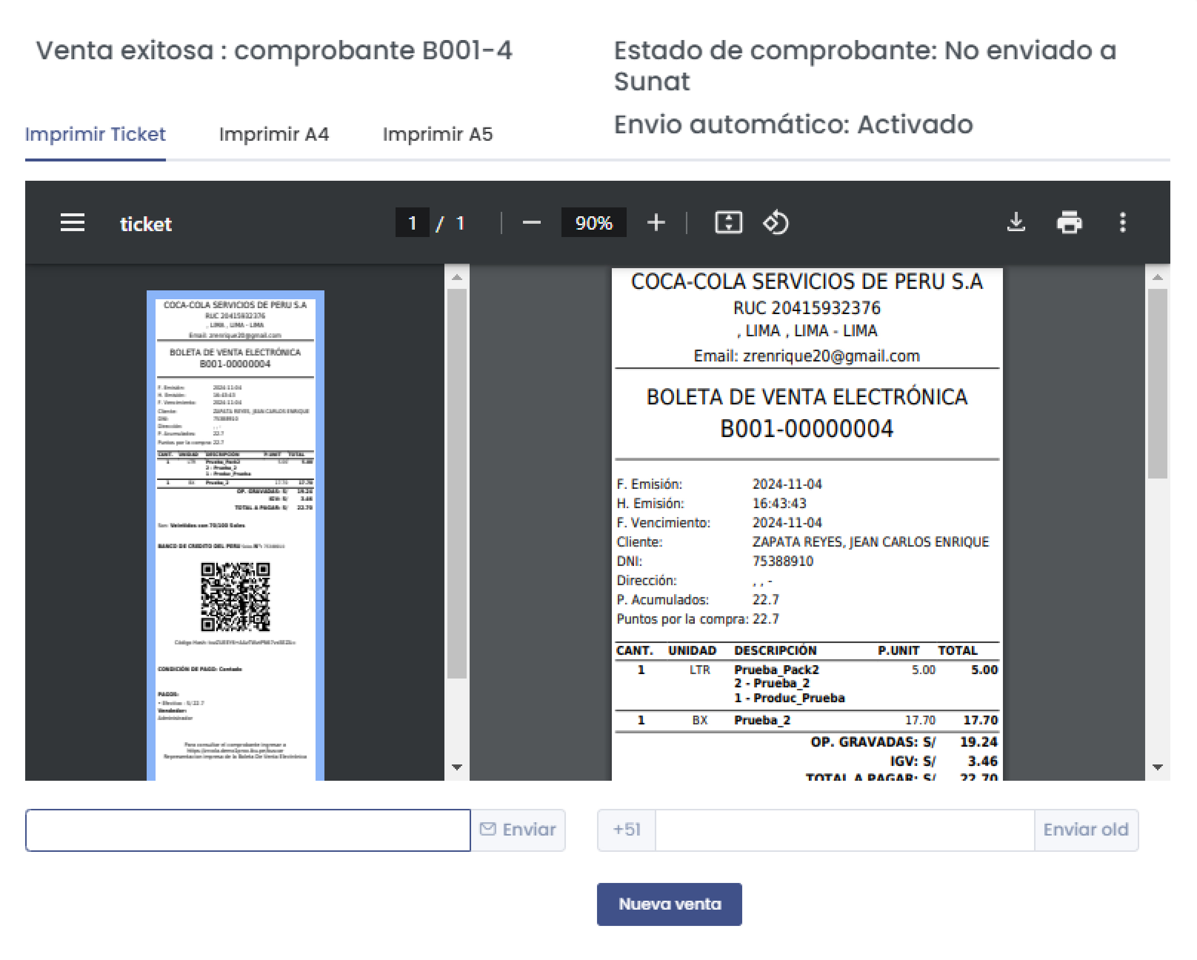 Vista previa de comprobante